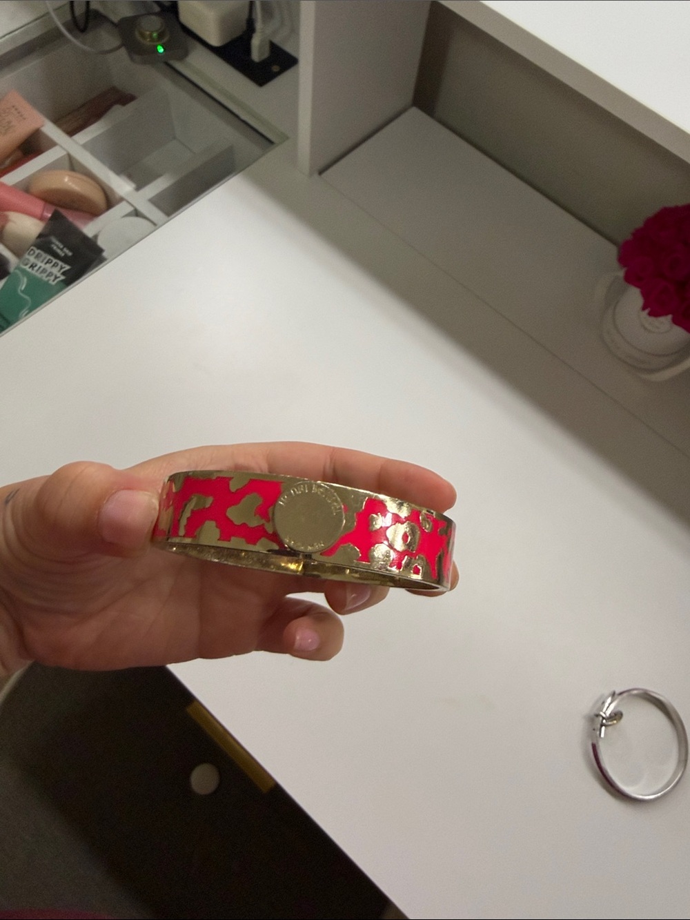 RARE Henri Bendel Pink Cheetah Cuff